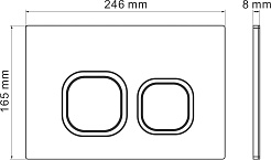 Grossman Инсталляция для подвесного унитаза Cosmo 97.02.110 с клавишей смыва хром матовый – фотография-23